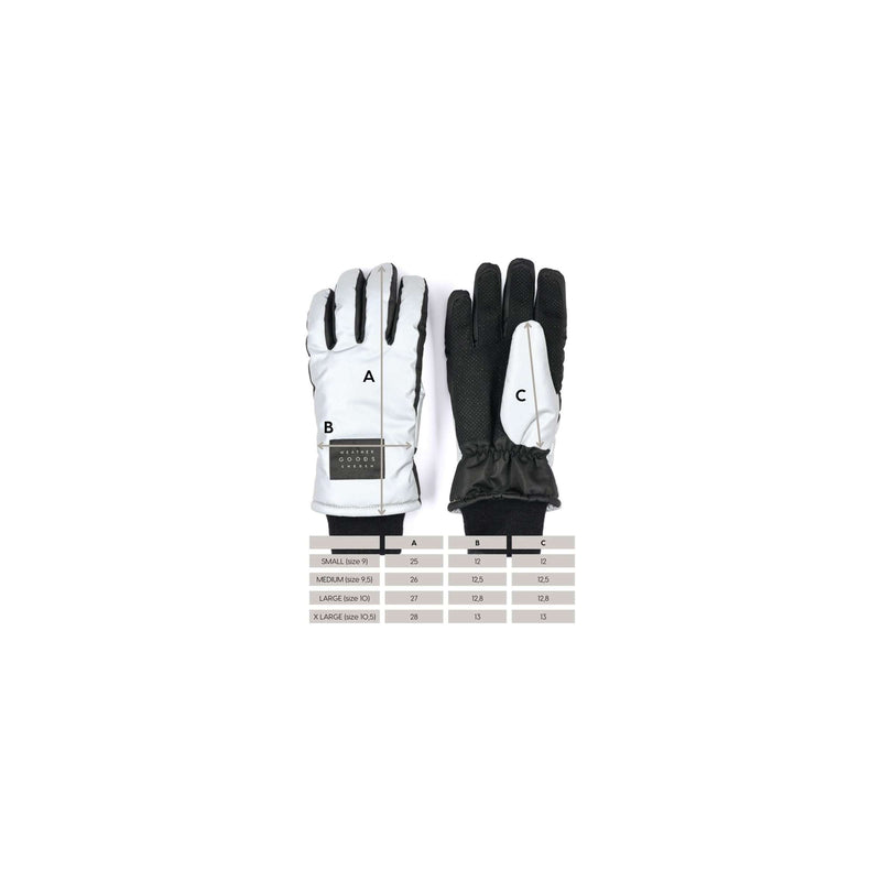 Load image into Gallery viewer, Weathergoods sweden refl. handschoenen luna silver l
