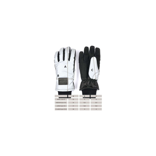 Weathergoods sweden refl. handschoenen luna silver l