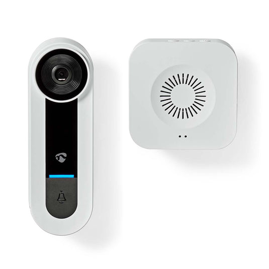 Nedis smartlife videodeurbel | wi-fi | netvoeding | 1536x1536 | cloud opslag (optioneel) microsd (niet inbegrepen) onvif | ip65 | met bewegingssensor | wit - wificdp40cwt