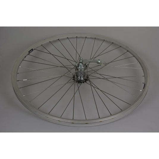 Roland achterwiel 28 19-622 zac 2000 zilver 36 spaak inox remnaaf
