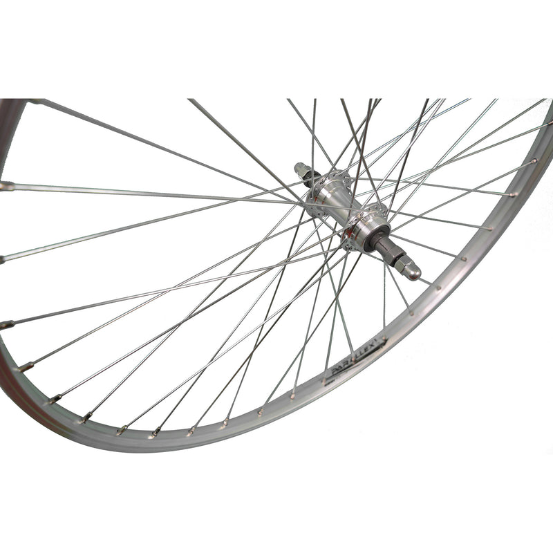 Load image into Gallery viewer, Roland achterwiel paralex pion 28-15 8-13 8 622 alu velg zil.
