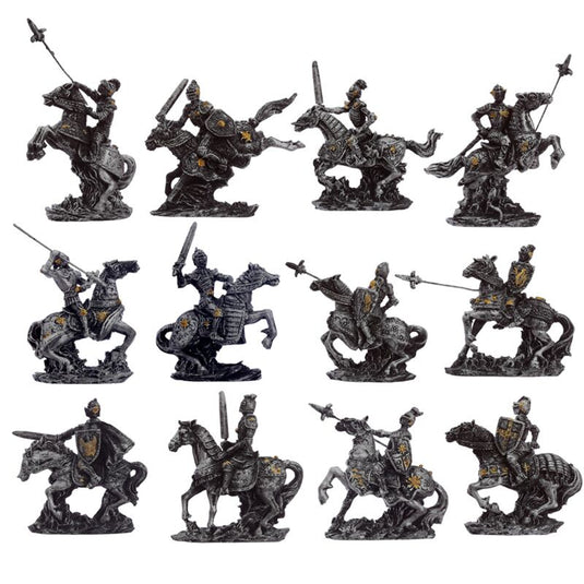 Middeleeuwse ridder miniatuur beeldjes