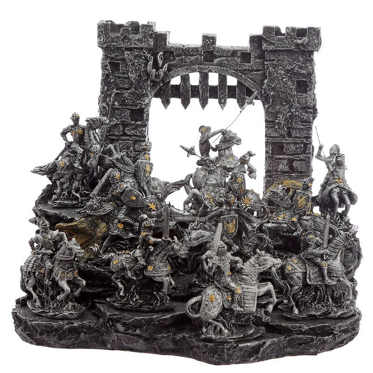 Middeleeuwse ridder miniatuur beeldjes