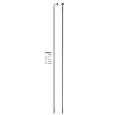 Sapim spaak 14-178 leader rvs zonder nippel (100st)