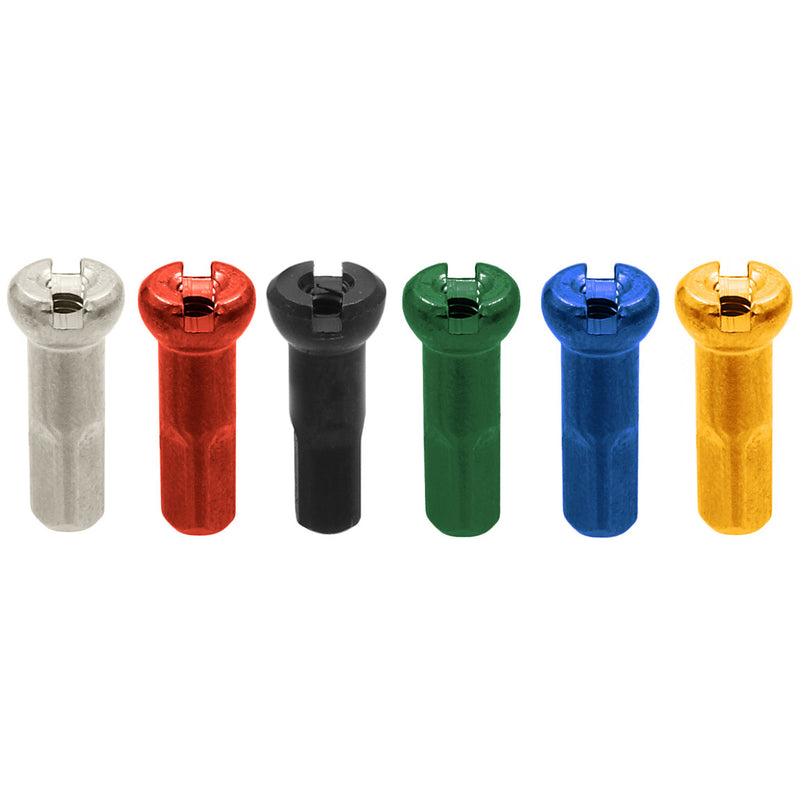 ギャラリービューアに画像をロードする, Sapim spaaknippel 14 polyax 14mm geel aluminium (100st)
