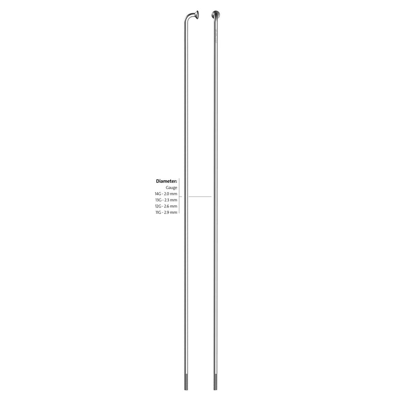 Load image into Gallery viewer, Alpina spaak zink 14-230 zonder nippel zilver (144st)
