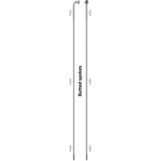 Sapim spaak 14-270 x-strong rvs zonder nippel (100st)