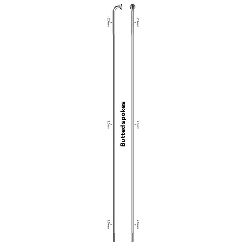 Sapim spaak 14-276 x-strong rvs zonder nippel (100st)