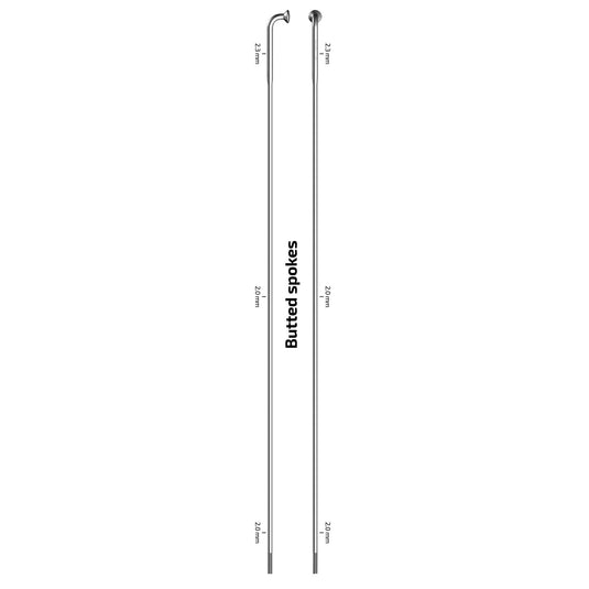 Sapim spaak 14-278 x-strong rvs zonder nippel (100st)