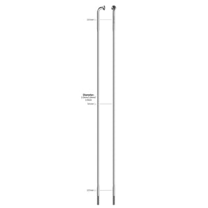 Sapim spaak 14-282l race rvs zonder nippel (100st)