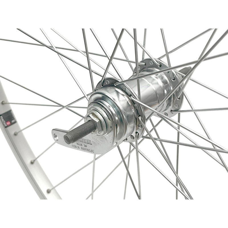 Load image into Gallery viewer, Velox achterwiel mach1 m110 28 remnaaf zilver
