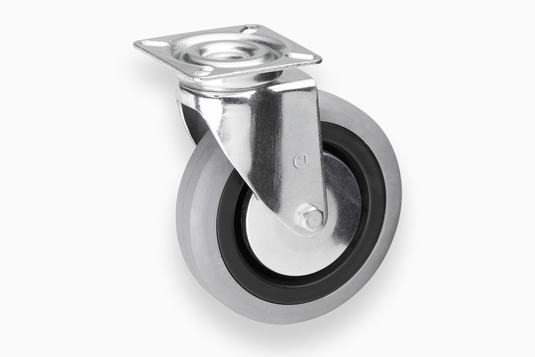 Metafranc zwenkwiel 100mm rubber gr w - wu0800670