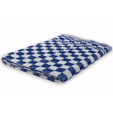 Wecoline weco keukendoek geblokt 60x60 cm blauw wit (6 stuks)