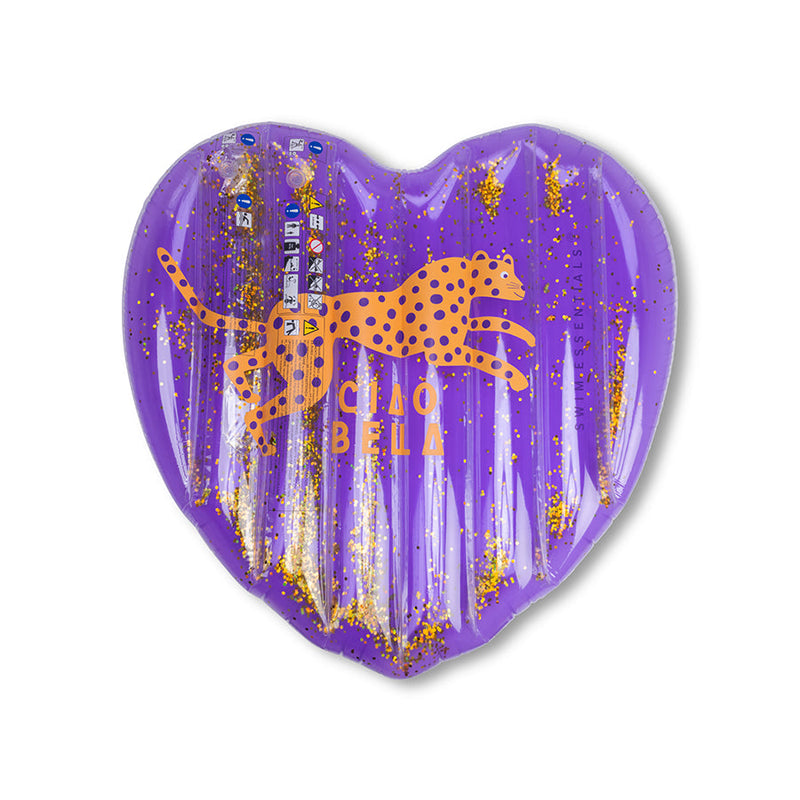 Load image into Gallery viewer, Leopard | paars hart luchtbed
