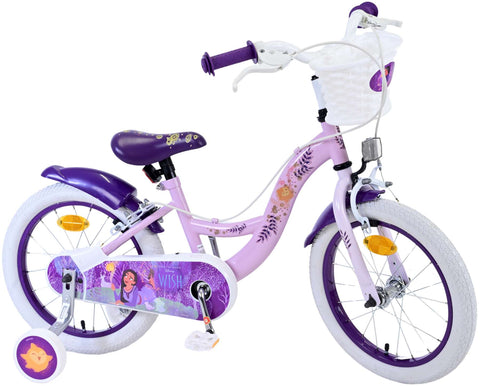 Disney Wish Kinderfiets - Meisjes - 16 inch - Paars - Twee handremmen