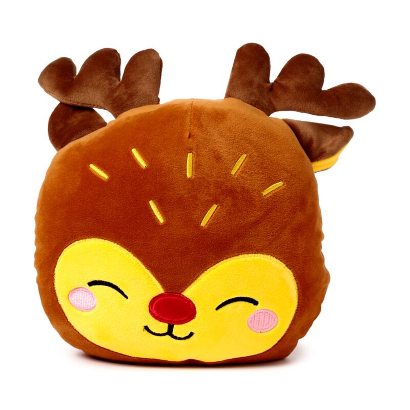 Load image into Gallery viewer, Blankeazzz feestelijke kerstmis rudolph 2-in-1 knuffel reisdeken
