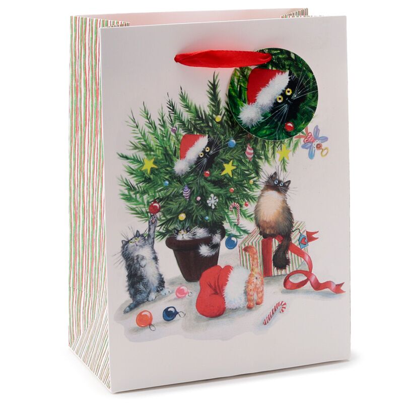 Load image into Gallery viewer, Kim haskins kerst katten - cadeautasje medium
