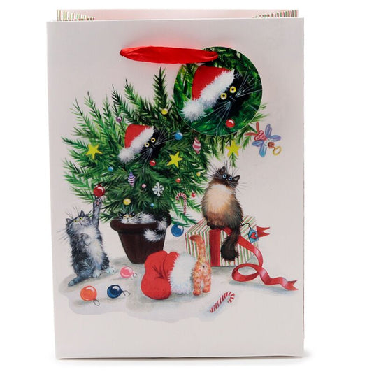 Kim haskins kerst katten - cadeautasje medium