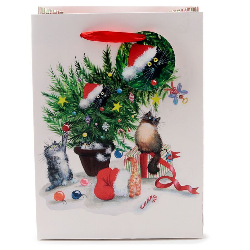 Load image into Gallery viewer, Kim haskins kerst katten - cadeautasje medium
