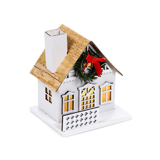 Winter wonderland kerstmis krans huis led decoratie