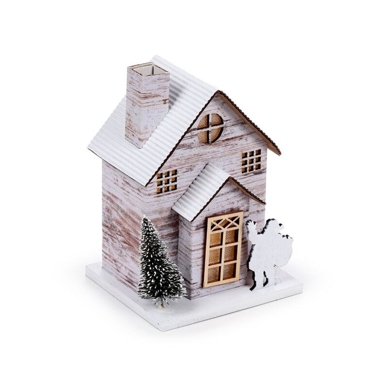 Load image into Gallery viewer, Zilverberk kerstmis huis led decoratie
