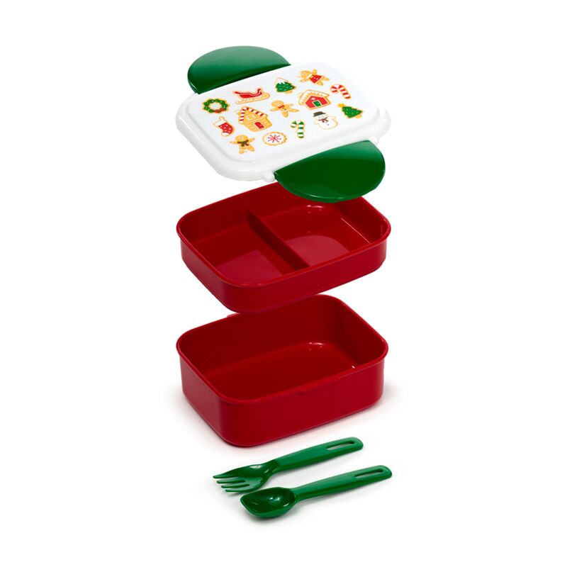 Load image into Gallery viewer, Kerstmis baker street gingerbread clip bento box lunchtrommel
