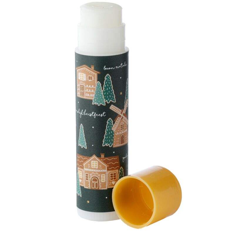 Load image into Gallery viewer, Gemberbrood huisjes ginger lane kerstmis lipbalsem stick - kerstkoekjes

