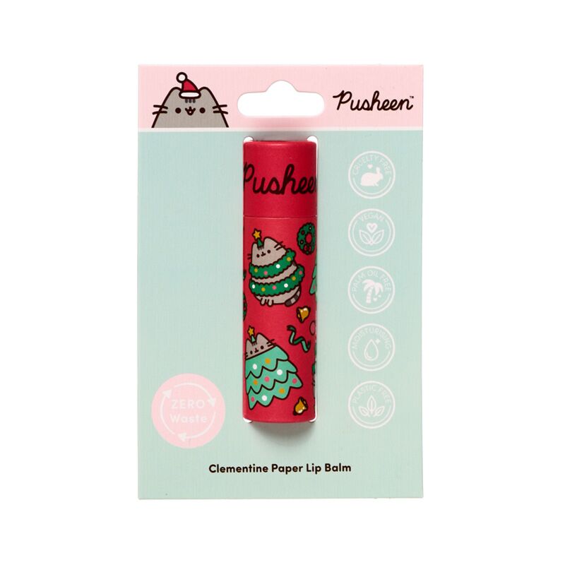 Load image into Gallery viewer, Union kerstmis pusheen de kat papier lipbalsem stick
