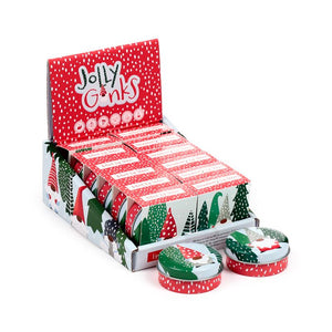 Kersmis gnoom jolly gonk lipbalsem in blik