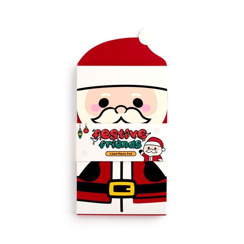 Load image into Gallery viewer, Kerstmis festive friends kerstman flip open memoblok
