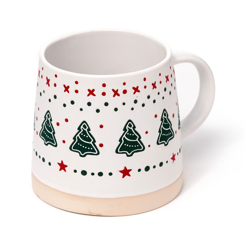 Load image into Gallery viewer, Kerstboom stoneware mok

