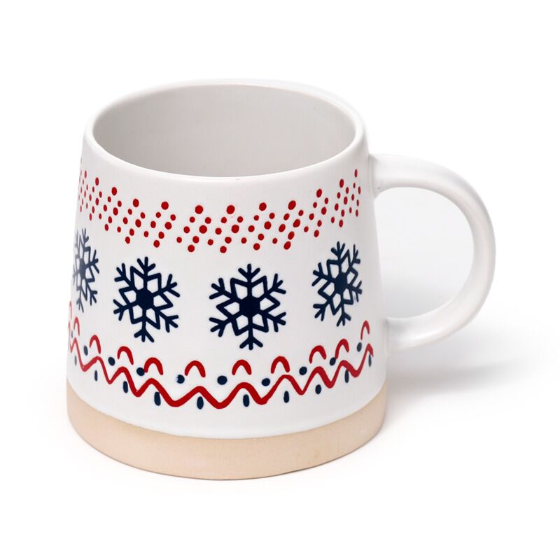Load image into Gallery viewer, Sneeuwvlok stoneware mok
