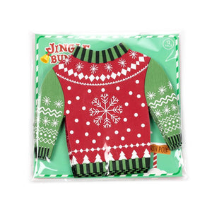 Kersttrui pak van 12 3-laags papieren feestservetten