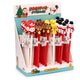 Feestelijke kerstmis fijnschrijver pen - zwart