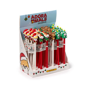 Kerstmis adoramals fijnschrijver pen - zwart