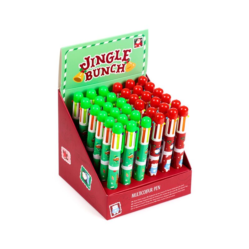 Load image into Gallery viewer, Jingle kerstmis meerkleurige pen (6 kleuren)
