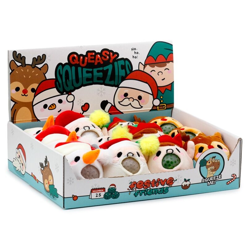 Load image into Gallery viewer, Queasy squeezies kerstmis feestelijke kerst knijp speelgoed
