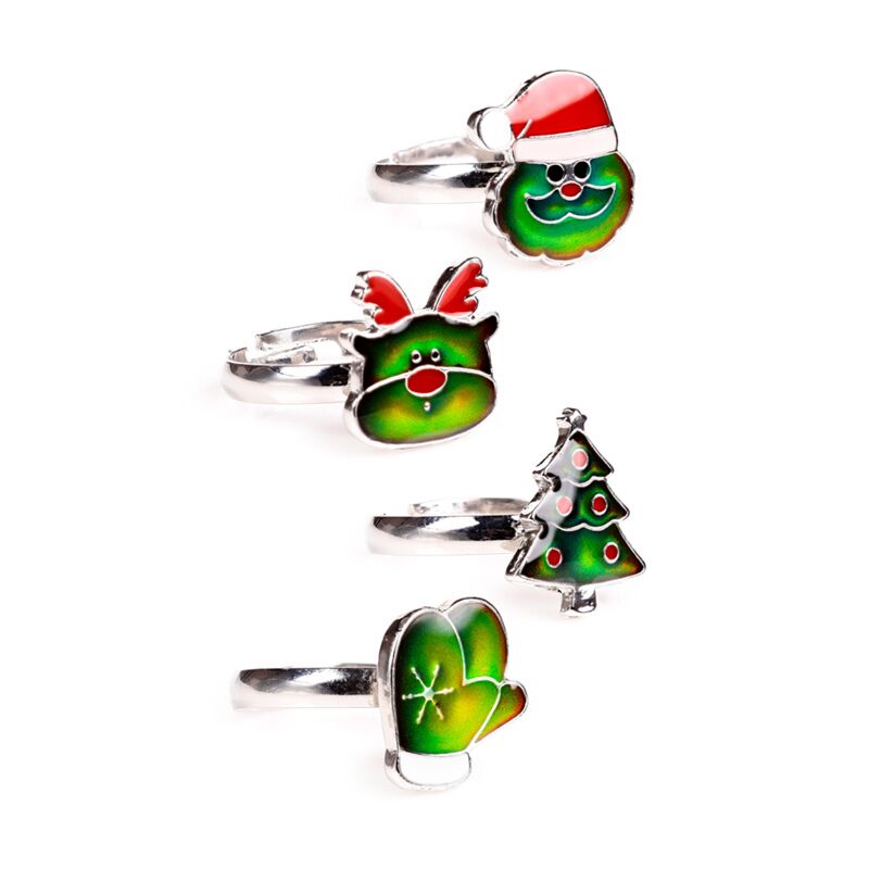 Load image into Gallery viewer, Jingle kerstmis moodring
