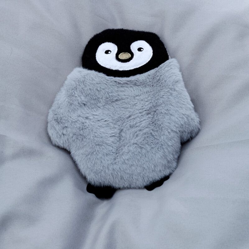 Load image into Gallery viewer, Pinguïn pluche magnetron heatpack lavendel tarwe
