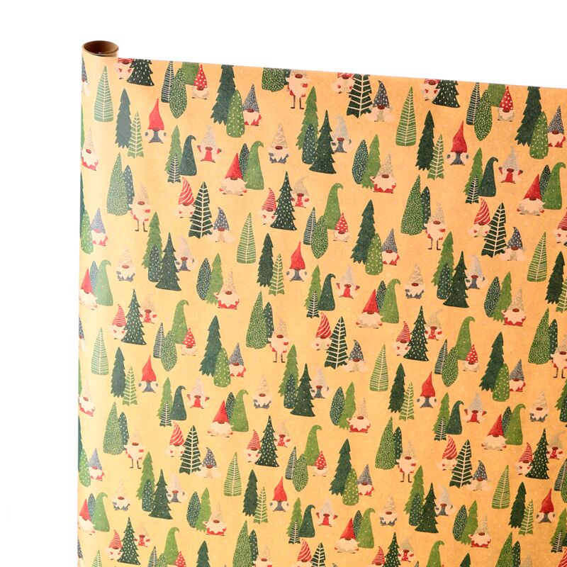Load image into Gallery viewer, Kersmis gnoom 3m cadeaupapier rol
