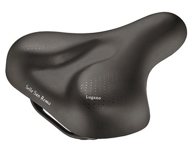 Zadel Selle San Remo Lugano Vacuum Handgreep Zwart (Kaart)