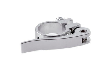 Zadelpenklem met snelspanner 38.5mm, zilver (hangverpakking)