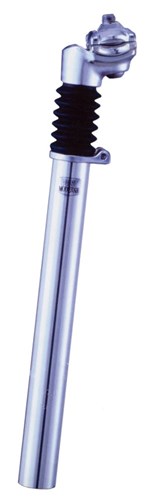 Load image into Gallery viewer, Zadelpen verend atb zilver 27.2 alu
