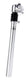 zadelpen verend 27,2 x 310 mm aluminium zilver