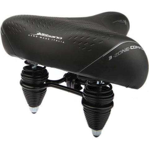 Selle Bassano zadel Volare XXL Cruiser zwart