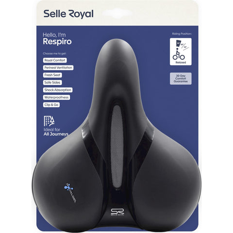 Selle Royal zadel Respiro Relaxed 5132 zwart