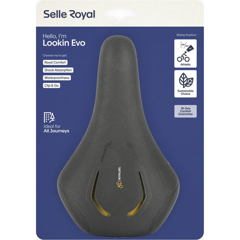 Selle Royal zadel Look In Evo Athletic zwart