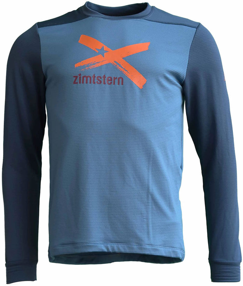 Load image into Gallery viewer, Zimtstern crewz - mtb long sleeve jersey blue steel | m
