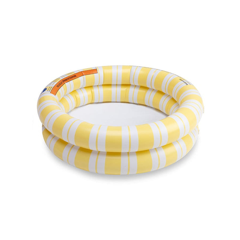 Load image into Gallery viewer, Striped bliss | geel wit baby zwembad ø 60 cm
