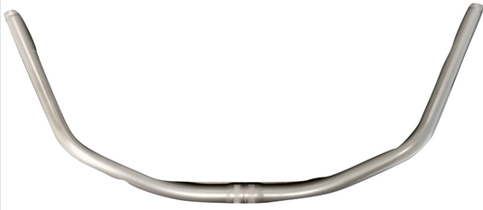 Gazelle ergotec stuurbocht staal alu look 60 cm 600 25,4ø met rillen